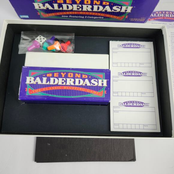 Beyond Balderdash The Classic Bluffing Game 1997 Parker Brothers USA Game Night - Picture 10 of 13